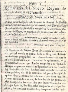 Semanario del Nuevo Reino de Granada